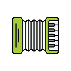 Accordion vector icon