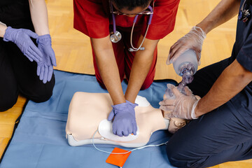 CPR Training With Mannequin