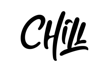 Chill text typography, minimalistic style editable 
