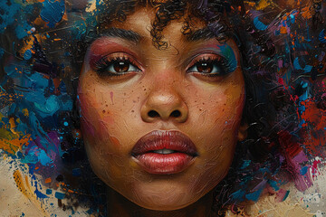 Consciousness soul of a woman onceptual AI generative illustration surreal fantasy art