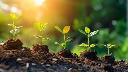 Sow the seeds of success for business growth. selective focus. Generative AI,