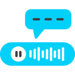 Fototapeta premium Voice Message App Icon