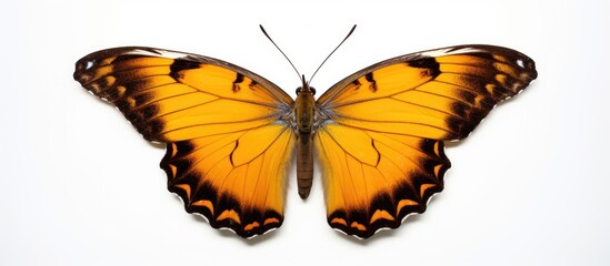 Obraz premium butterfly Ithomiidae isolated on white background. Creative banner. Copyspace image