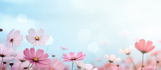 Photo Picture of Beautiful Blooming Flower Background. Creative banner. Copyspace image