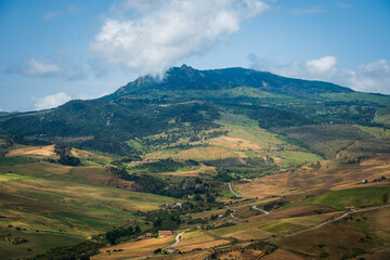 Obraz premium Sicily Italy Madonie national park landscape view 