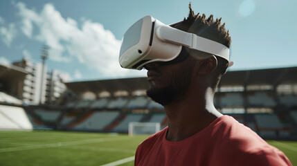 football match with virtual reality