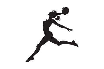 Woman volleyball player.