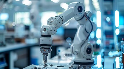 Witness the precision of a robotic arm aiding a surgeon during a minimally invasive procedure, a testament to the harmony of human and AI capabilities in healthcare.