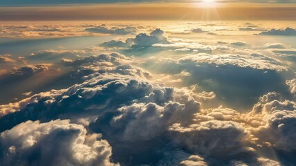 A breathtaking view of clouds in the sky