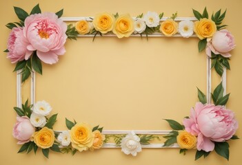 framework for photo or congratulation