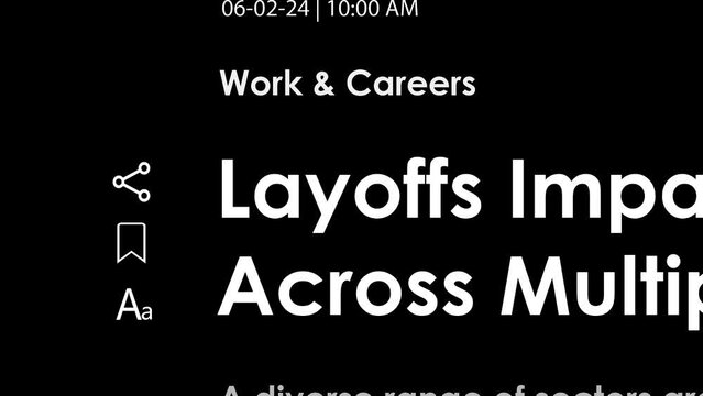 2024: Layoffs, Headlines, News Fast Sequence