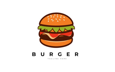 burger logo vector design