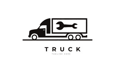 Truck Repair logo design concept