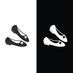Women shoe icon vector logo design template