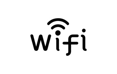 wifi letter logo design 