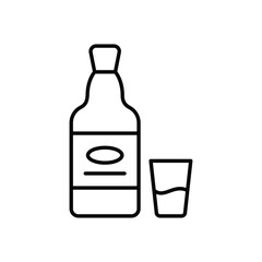Whiskey vector icon