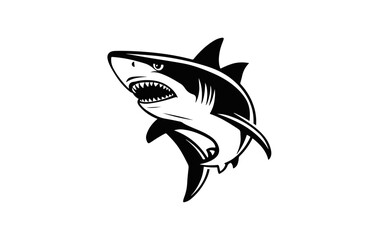 Shark vector logo design