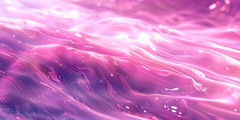 Luxury abstract wallpaper. Iridescent pink liquid surface, ripples wallpaper