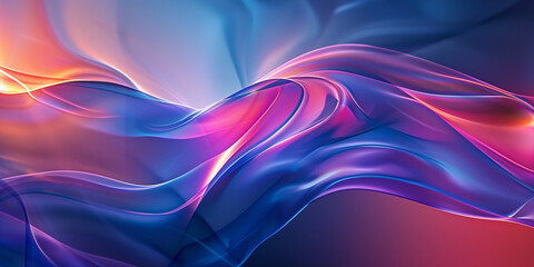 Naklejka premium Vivid dynamic curves wallpaper. Colorful swirl gradient