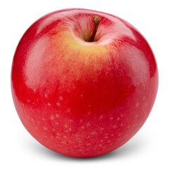 Red apple isolated png. Apple on transparent background. PNG format. Apple no background.