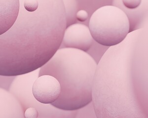 Texture pink balls of different sizes