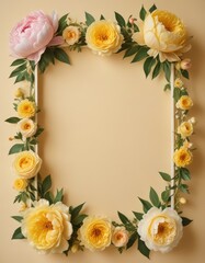 frame of roses