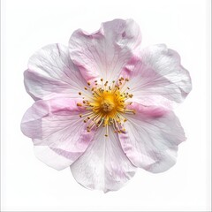 flower Photography, Rosa banksiae, Close up view, Isolated on white Background