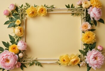 framework for photo or congratulation