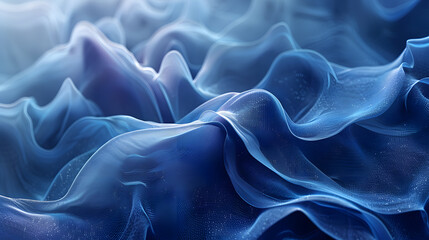 Obraz premium abstract mural background with blue waves, Generative AI