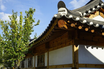 This is a traditional cultural heritage Hanok village scenery.