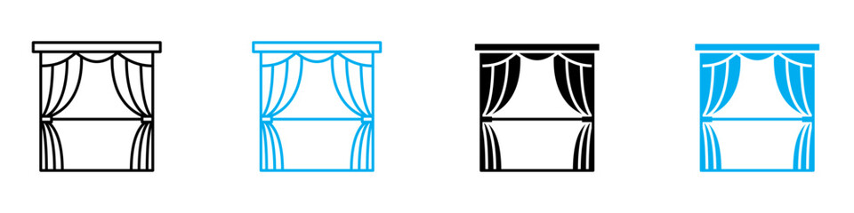 Curtain Icon Perfect for Home Decor and Interior Design