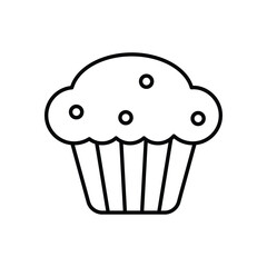 Muffin vector icon