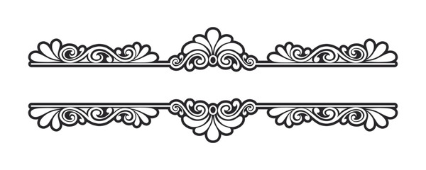 Vintage Baroque Victorian frame border victorian monogram floral engraved scroll ornament wedding