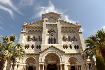 Obraz premium Cathedral of Our Lady Immaculate or Monaco Cathedral