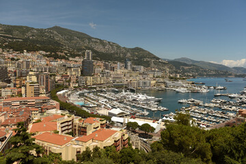  Cityscape of Monaco. Monaco Harbor