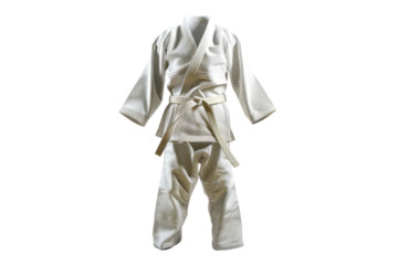 White Judo Gi With Black Belt