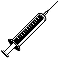 syringe vector silhouette illustration svg file
