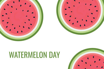 Watermelon Day. Vector illustration.