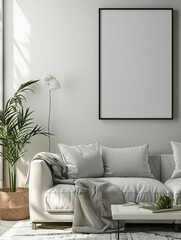 Living Room Wall Art Mock Up