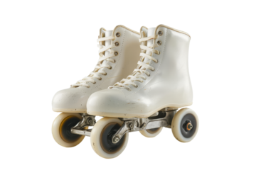 Vintage White Roller Skates