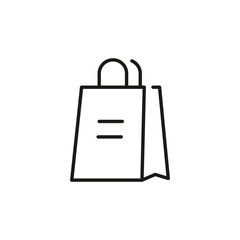 Shopping Bag icon. Simple shopping bag icon for social media, app, and web design. Vector illustration.