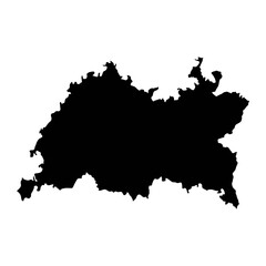 Tatarstan map, administrative division of Russia. Vector illustration.