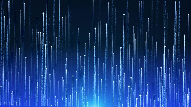Particle light rising technology background