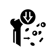 aplastic anemia disease glyph icon vector. aplastic anemia disease sign. isolated symbol illustration