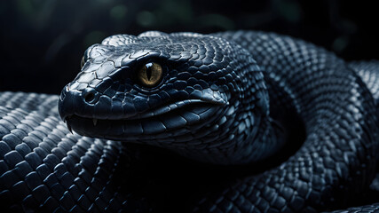 Obraz premium close up of a black headed dragon