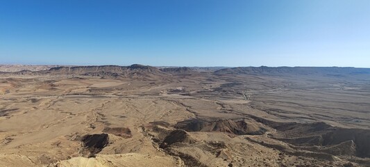 Famous canyon in Israel - Mitzpe Ramon