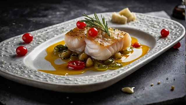Salted cod, traditional Italian cuisine