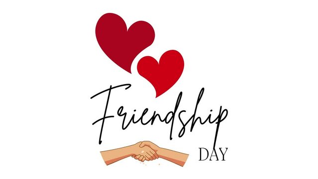 This cheerful animated "Happy Friendship Day" vector illustration celebrates Friendship Day. Perfect for greeting cards, social media posts, and gifts.