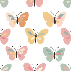 Pastel Butterfly Pattern