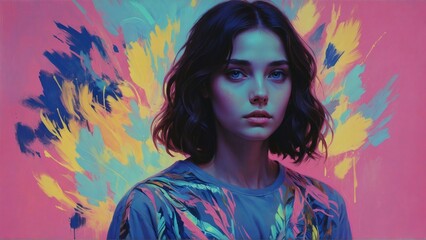 Color Burst Portrait